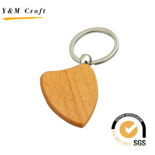 Custom Heart Shape Wood Keychain for Gifts